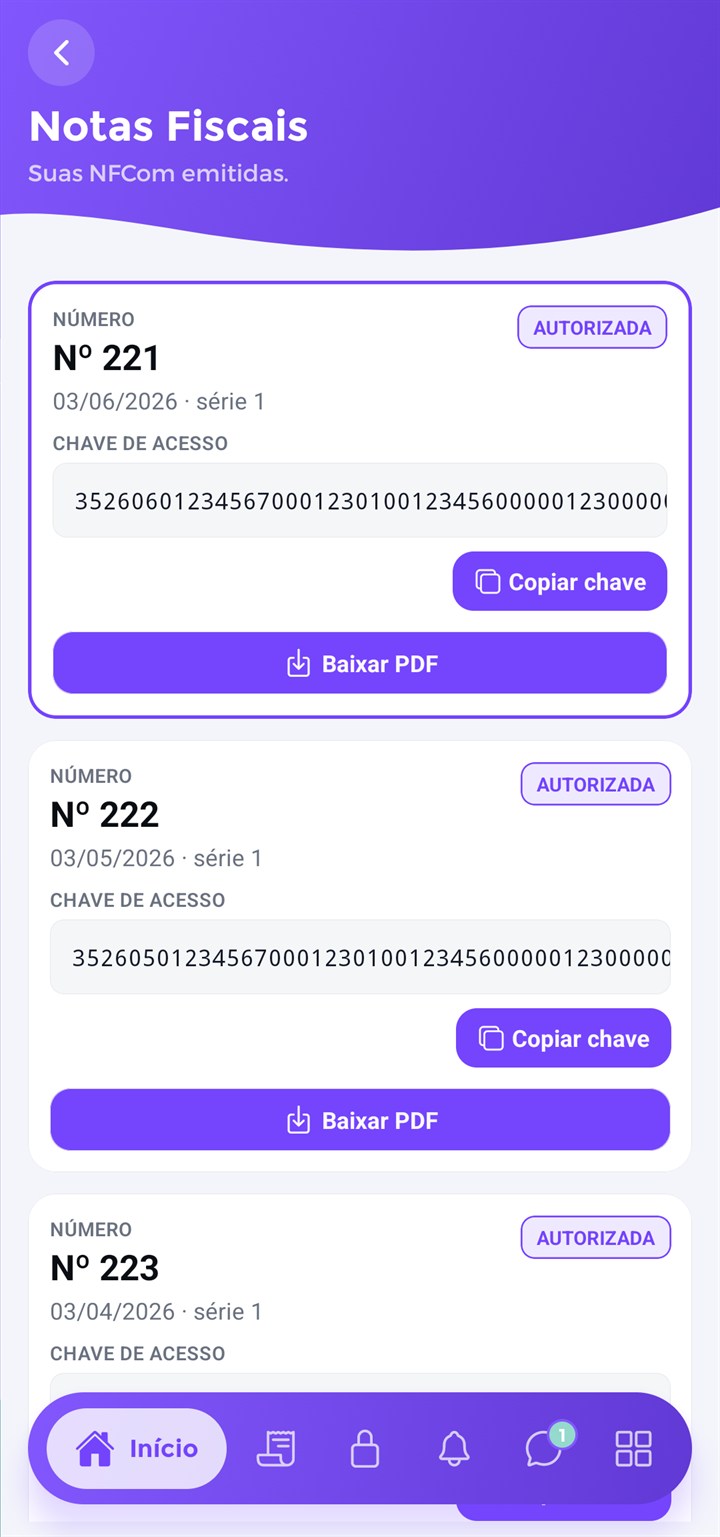 club notas aplicativo para provedor